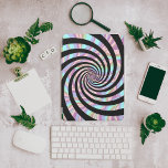 Spiral pattern with pastel colours iPad pro cover<br><div class="desc">A mesmerizing spiral with black branches and pastel colours.</div>
