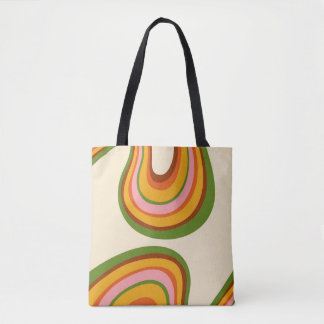 Spiral patterns tote bag