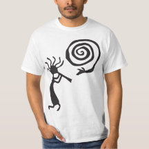 Spiral Petroglyphs Kokopelli T-Shirt
