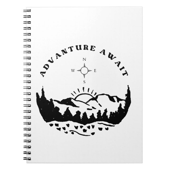 Spiral Photo Notebook Advanture Await (Front)