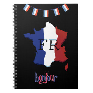 Spiral Photo Notebook - French theme