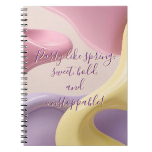 Spiral photo notebook in stylish graphic