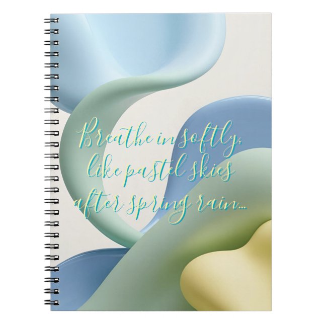 Spiral photo notebook in stylish graphic (Front)