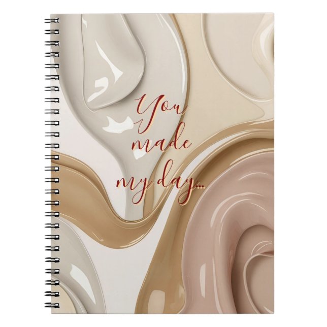 Spiral photo notebook in stylish graphic (Front)