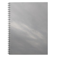 Spiral Photo Notebook, Love for Gray Sky Notebook 