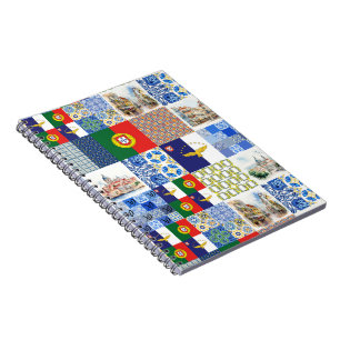 Spiral Photo Notebook  of Portugal Flag and Azores