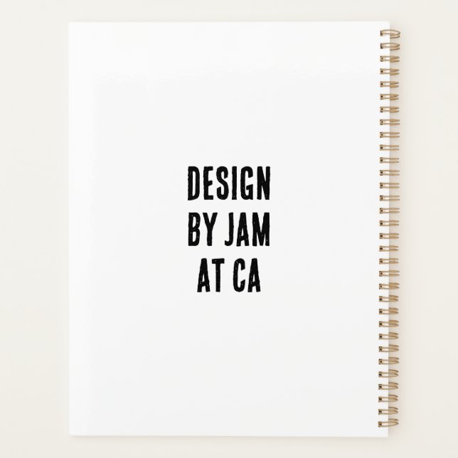 Spiral Photo Notebook Planner (Back)