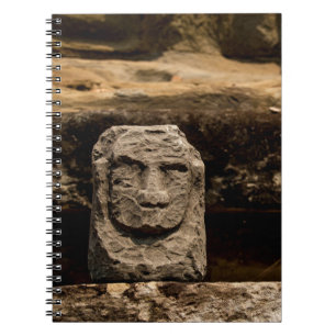 Spiral Photo Notebook Smiling Stone Totem Cambodia