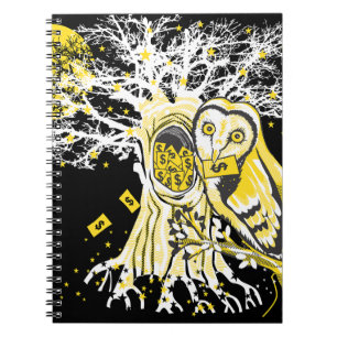 Spiral Photo Notebook – Urban Tree Owl & Wealth 