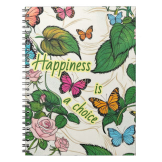 Spiral Photo Notebook with butterflies