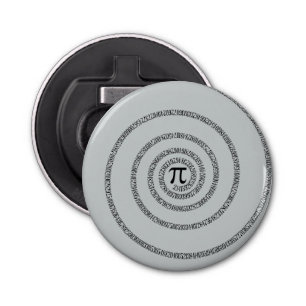 Spiral Pi Click Customize to Change Grey Colour Bottle Opener