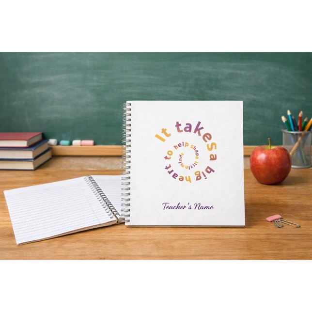 Spiral Quote Teacher Notebook-Personalized  Notebook (Creator Uploaded)