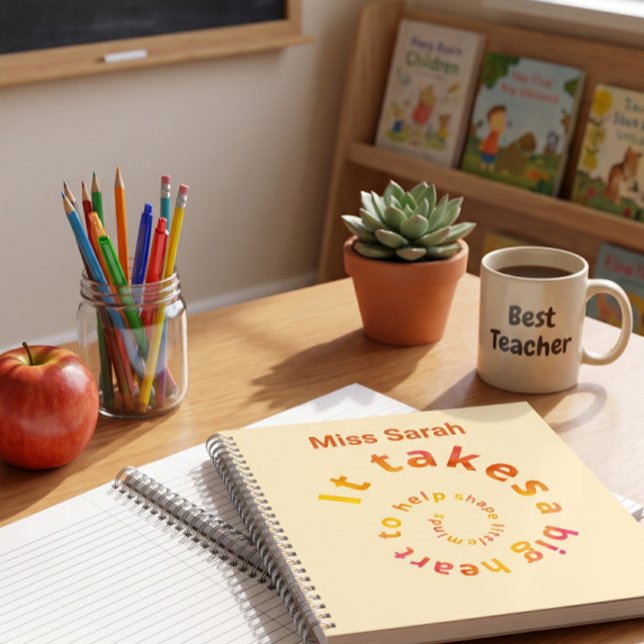 Spiral Quote Teacher Notebook-Personalized  Notebook (Creator Uploaded)