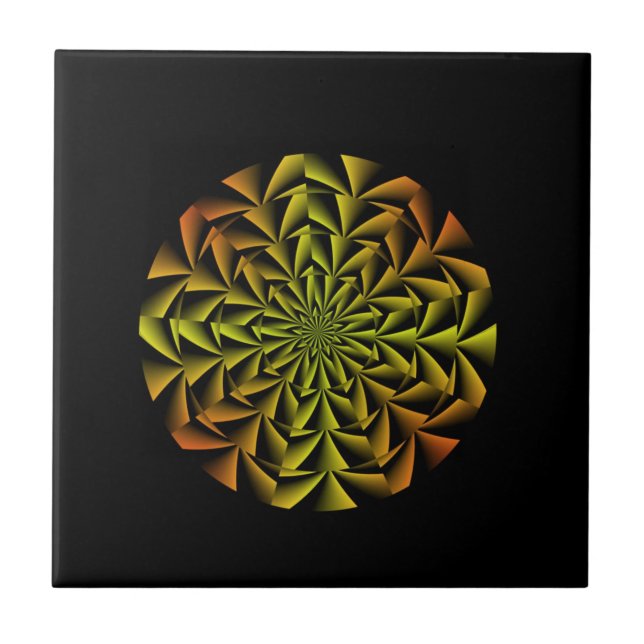 Spiral Retro Art Tile (Front)