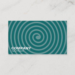 Spiral Shades of Green Business Card