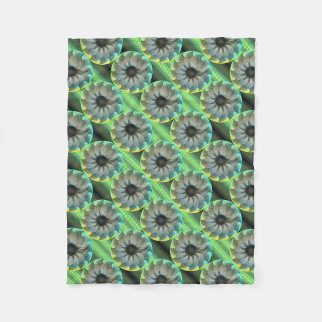 Spiral Shark by Kenneth Yoncich Fleece Blanket (Front)