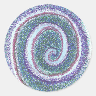 "SPIRAL SHELL" CLASSIC ROUND STICKER