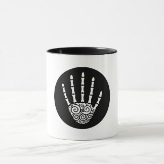 Spiral Skeleton Hand Mug