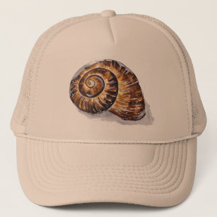 Spiral Snail Shell Trucker Hat
