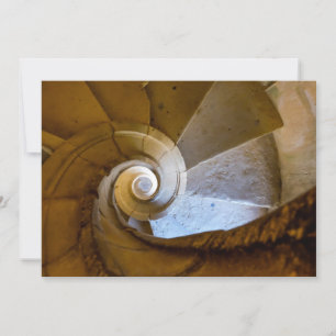 Spiral Staircase Going Down Thank You Card