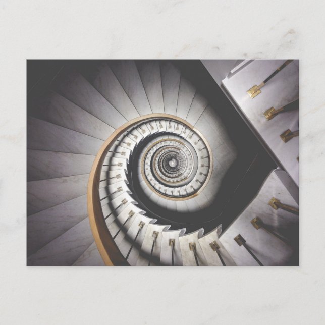 Spiral staircase postcard (Front)
