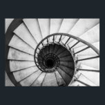 spiral staircase poster<br><div class="desc">spiral stairs viewed from above</div>