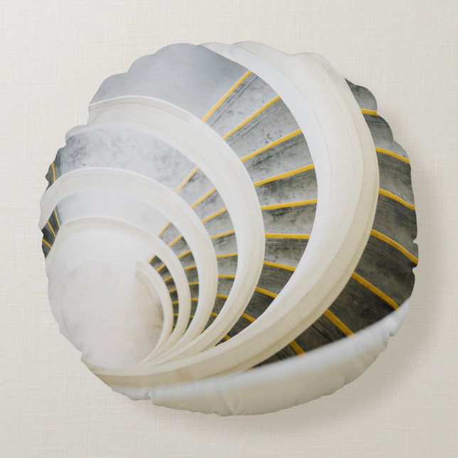Spiral staircase round pillow (Front)