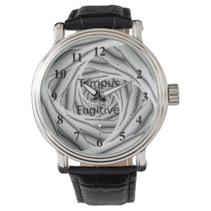 Spiral Steps in Black and White Watch
