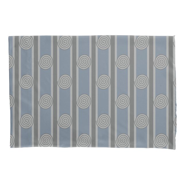 Spiral Striped Pillowcase (Front)