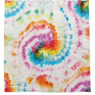 Spiral tie-dye, rainbow swirl pattern
