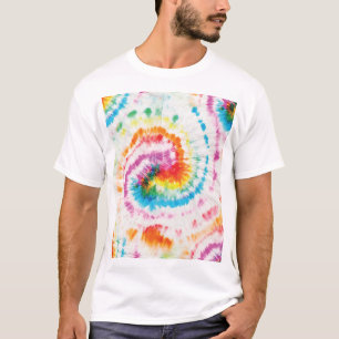 Spiral tie-dye, rainbow swirl pattern T-Shirt
