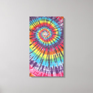 Spiral Tie Dye Stretched Canvas