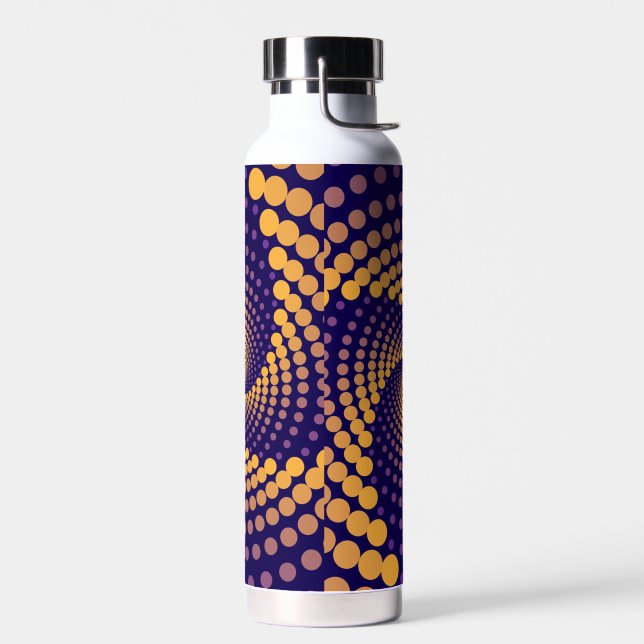 Spiral Vortex pattern Water Bottle (Left)
