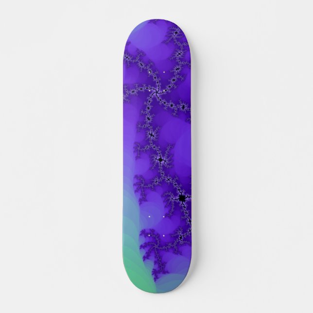 Spiral Waves Fractal Skateboard Deck (Front)