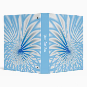 Spirale bleue et blanche modèle de classeur de 1