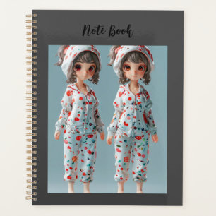 Spirale deux filles mignonnes Photo Planner