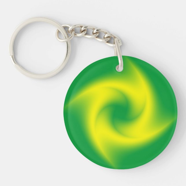 Spirale jaune sur le vert (Devant)