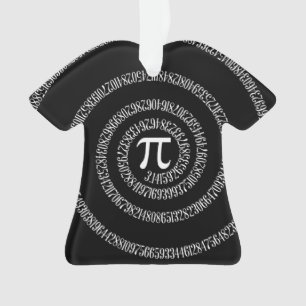 Spirale pour chiffres Pi sur noir
