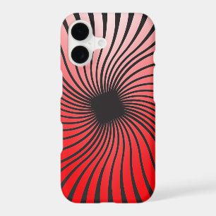 Spirale rouge tournante