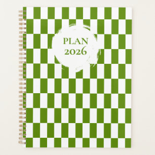 Spirale verte et blanche à carreaux 2026