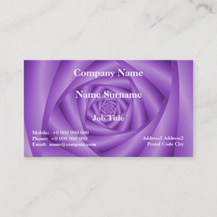 Spirale violet Carte de visite classique