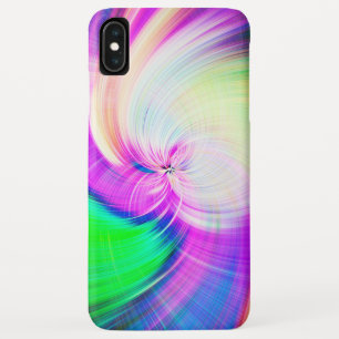 SPIRALFLUO - Psychedelic Colourful Modern Fractal  iPhone XS Max Case