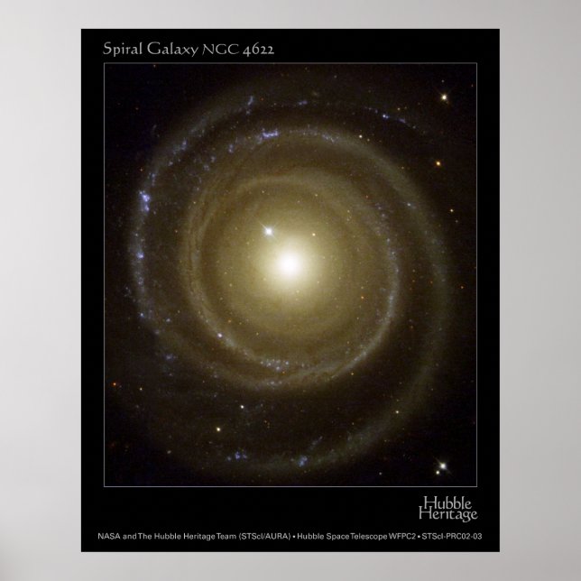 SpiralGalaxyNGC4622-2003-03 Poster (Front)