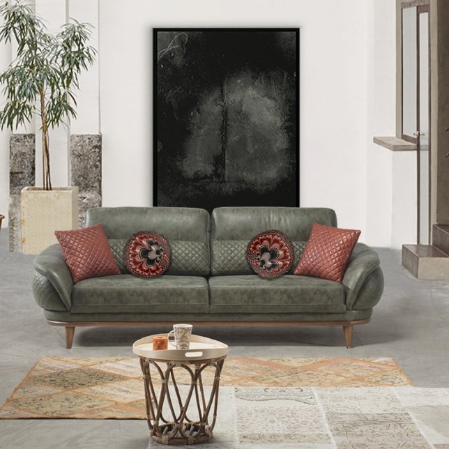 Spiraling Liquid Fractal  Round Pillow (Creator Uploaded)