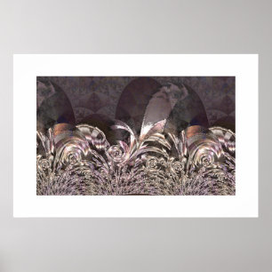 Spiralisation #3 silver poster