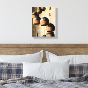 Spiralled Clay Wind Chimes Still Life Canvas Print