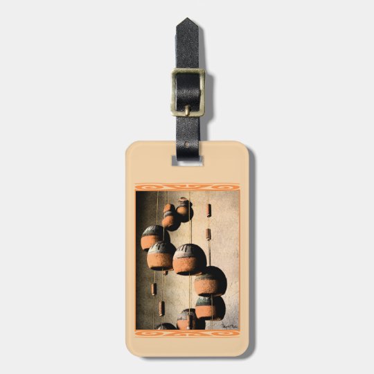 Spiralled Clay Wind Chimes Still Life Luggage Tag