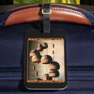 Spiralled Clay Wind Chimes Still Life Luggage Tag