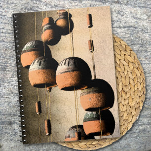 Spiralled Clay Wind Chimes Still Life Notebook