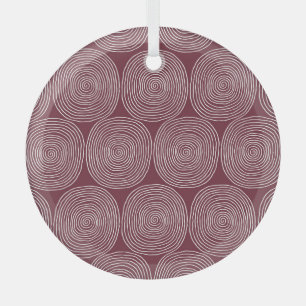 Spiralled Whimsy: Artistic Vintage Composition Glass Ornament